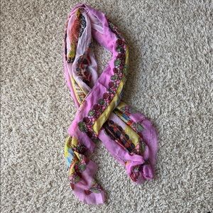 Floral Pink Scarf